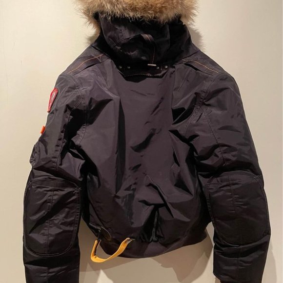 Mens Medium Parajumpers Gobi Bomber Jacket Navy - Picture 4 of 5